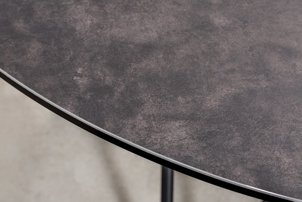 Stół do jadalni ELLIPSE 120cm ceramiczny antracytowy