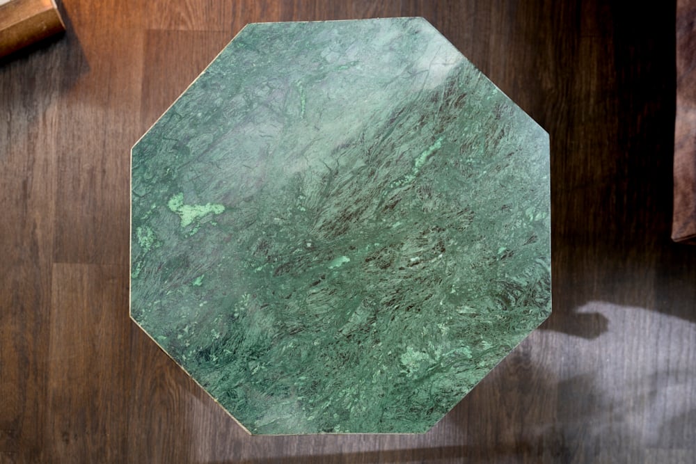 Stolik DIAMOND 50 cm zielony marmur