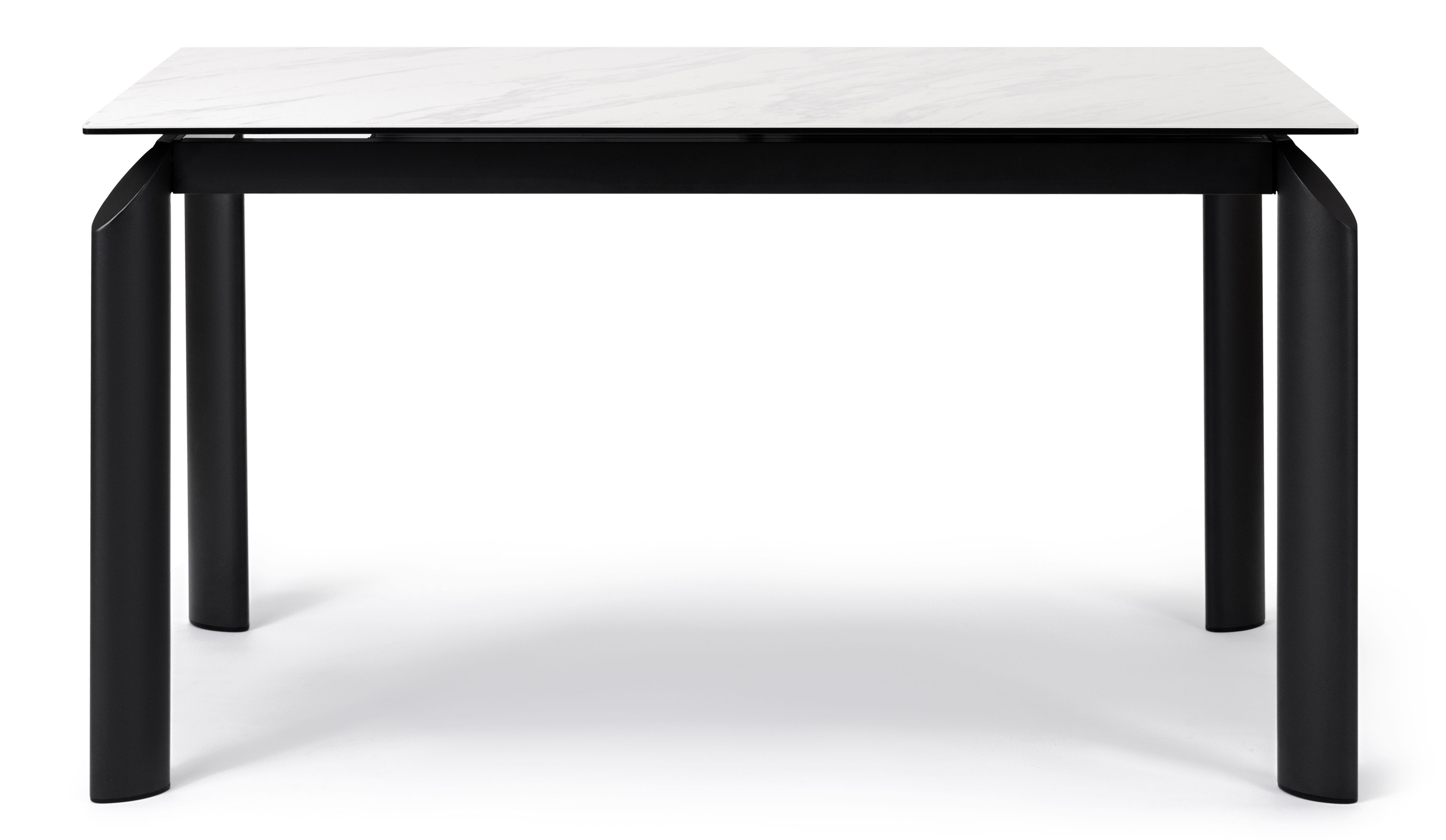 Stół rozkładany HATTON 160-210 cm biały blat ceramiczny