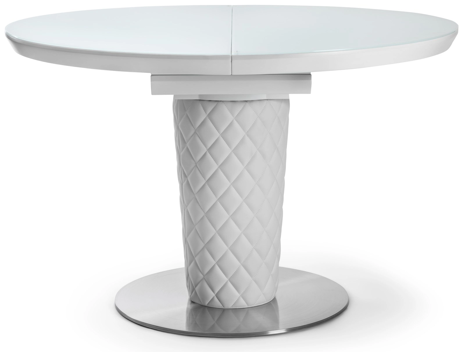 Stół rozkładany CHANEL 120-160 cm okrągły White Top
