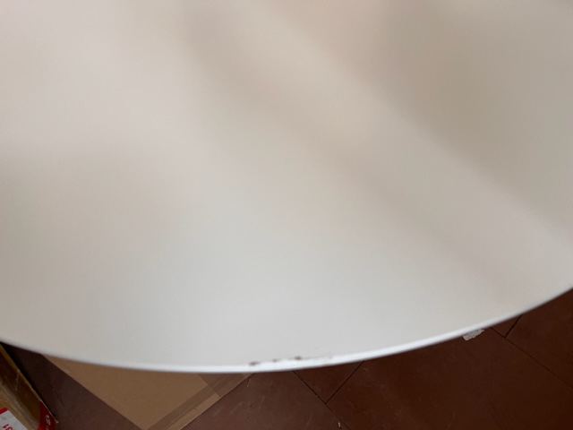 Stół ARRONDI 90cm biały chrom okrągły OUTLET